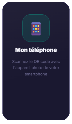Écran d'envoi Clé USB